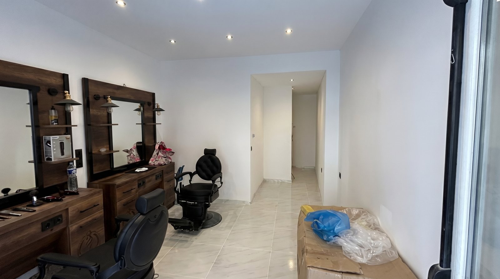 Chantier commercial après rénovation
