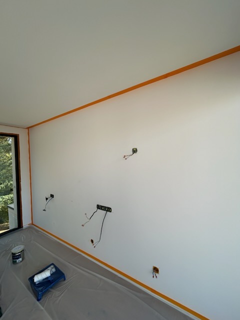 Chambre avant peinture intérieure — Fabrègues, Hérault