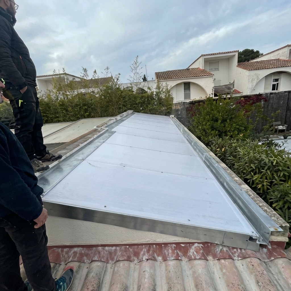 Toiture et véranda rénovées — résultat SRH Rénovation Hérault